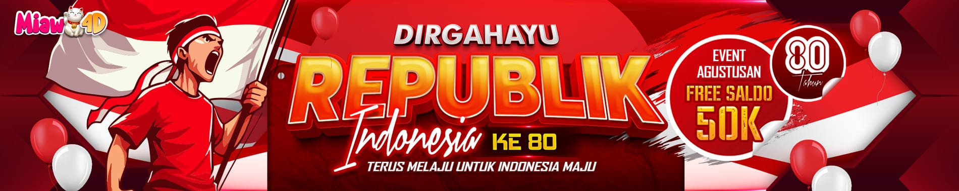 EVENT AGUSTUSAN FREE SALDO 50K | MIAW4D